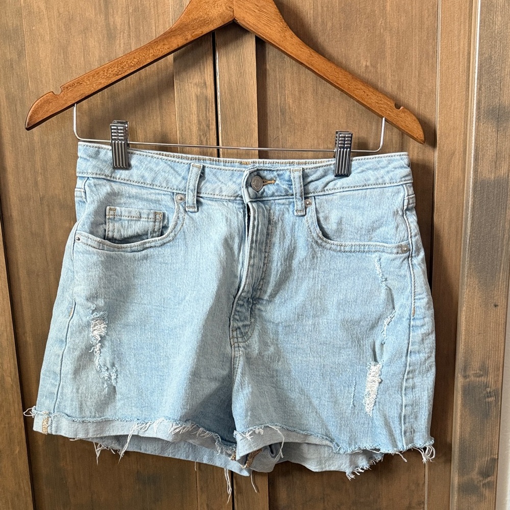 Wild Fable Blue Distressed Jean Shorts